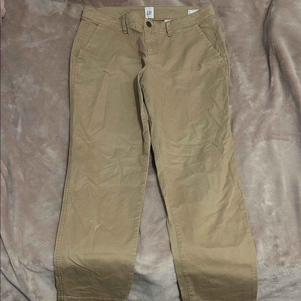 GAP Women's Tan Straight Leg Pants